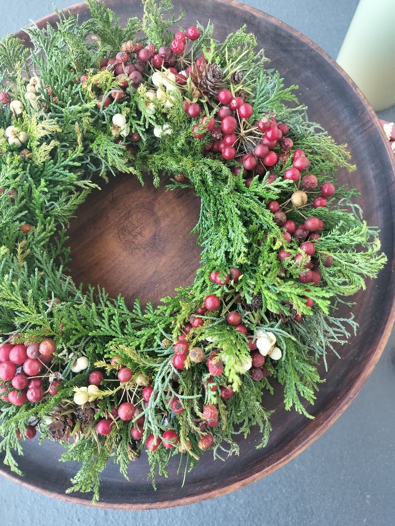 ドライフラワー＊クリスマスリース