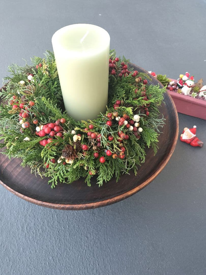 ドライフラワー＊クリスマスリース