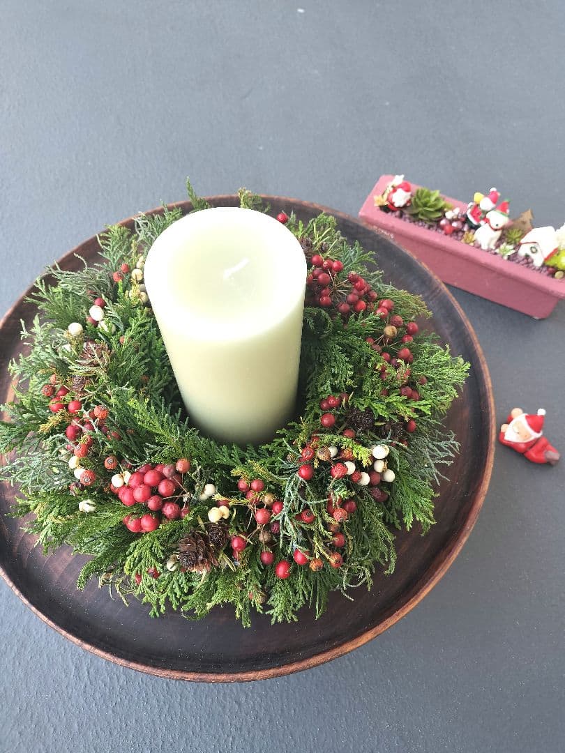 ドライフラワー＊クリスマスリース