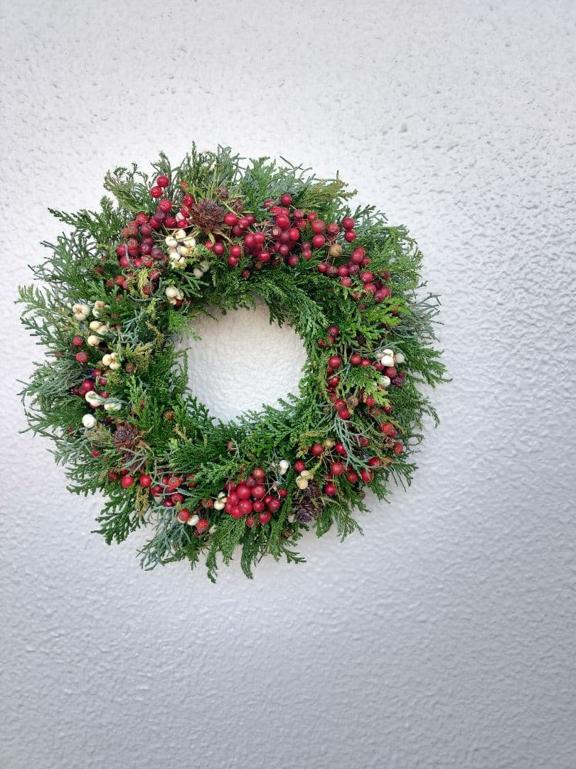 ドライフラワー＊クリスマスリース