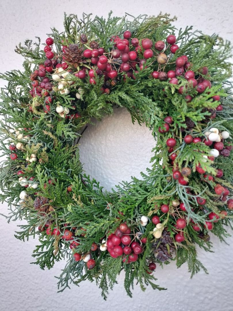 ドライフラワー＊クリスマスリース