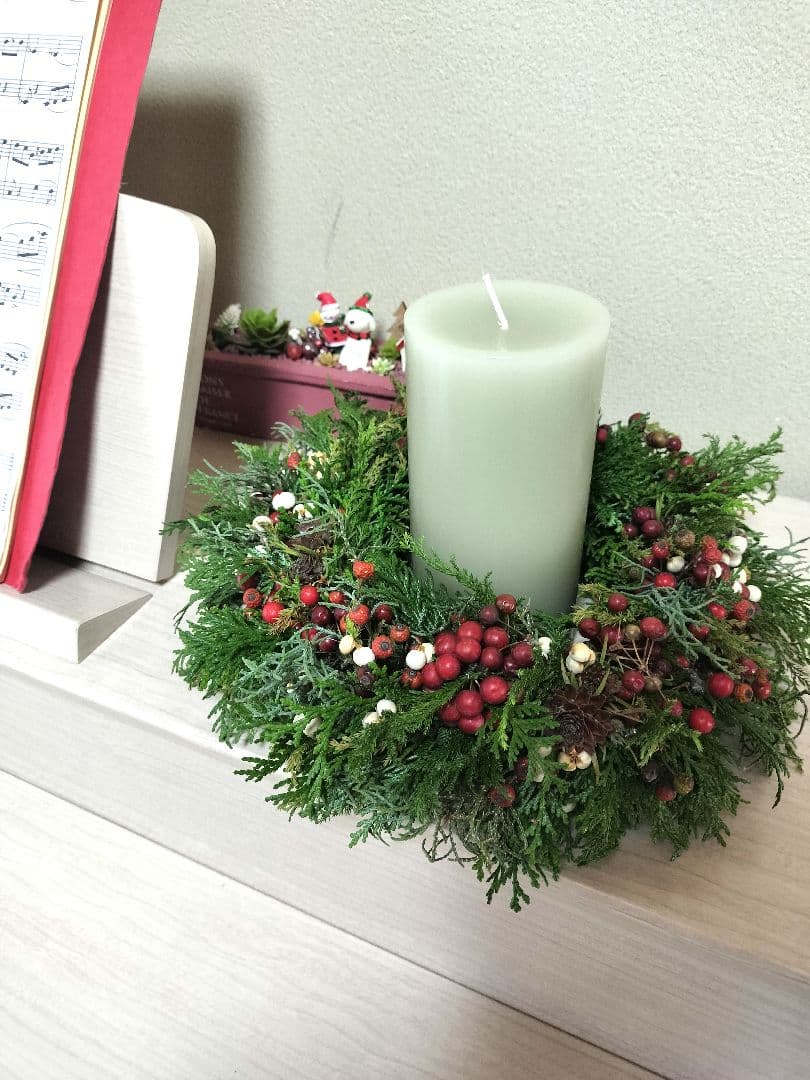 ドライフラワー＊クリスマスリース