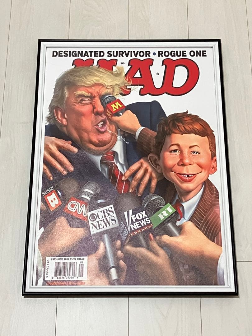 【額縁付き】A2 ポスター MAD Magazine マッドマガジン トランプ