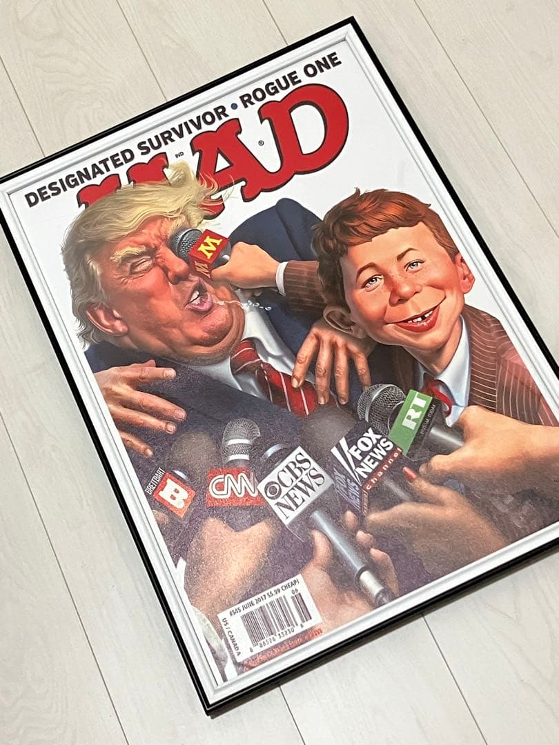 【額縁付き】A2 ポスター MAD Magazine マッドマガジン トランプ