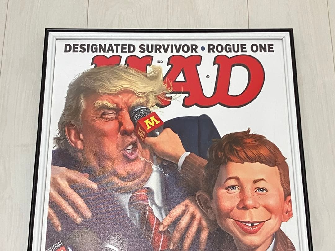 【額縁付き】A2 ポスター MAD Magazine マッドマガジン トランプ