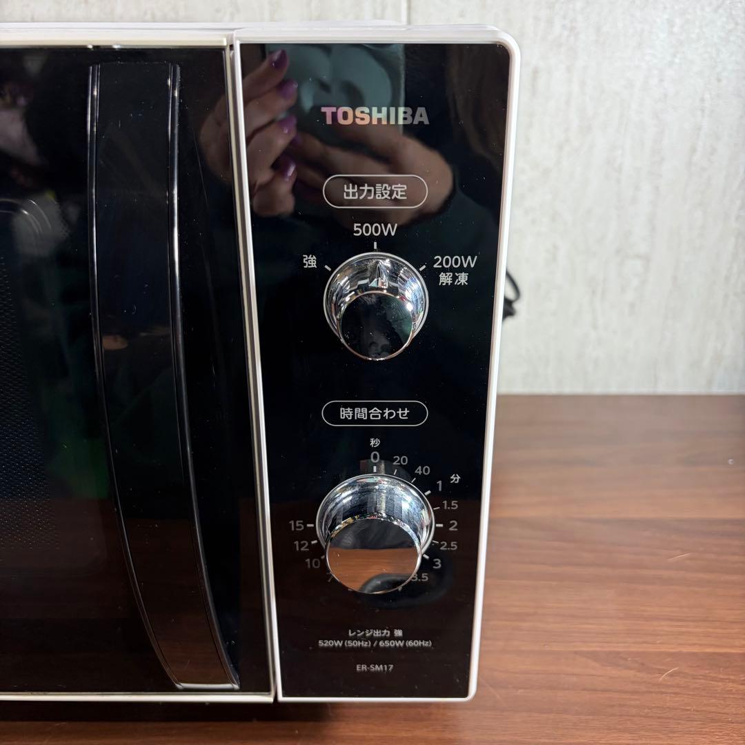 美品 即日発送　東芝 19年製 電子レンジ ヘルツフリー ER-SM17