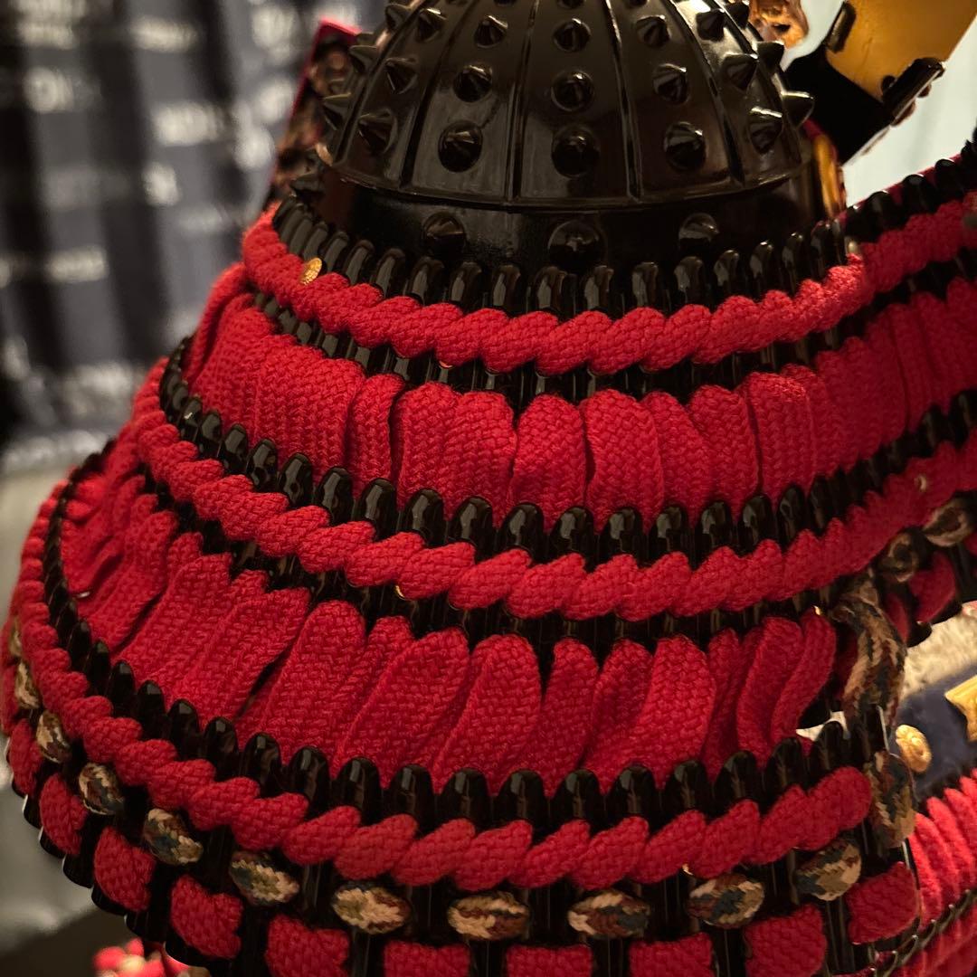 五月人形　鎧兜　本絹赤糸威大鎧