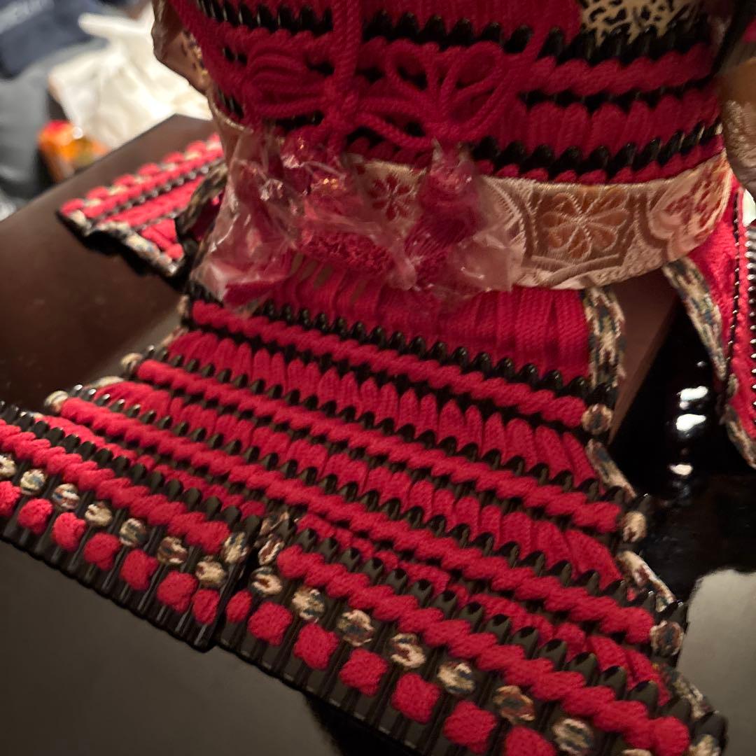 五月人形　鎧兜　本絹赤糸威大鎧