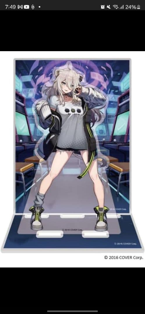 REALFORCE GX1「獅白ぼたん モデル」 ダークグレー X1UCS1