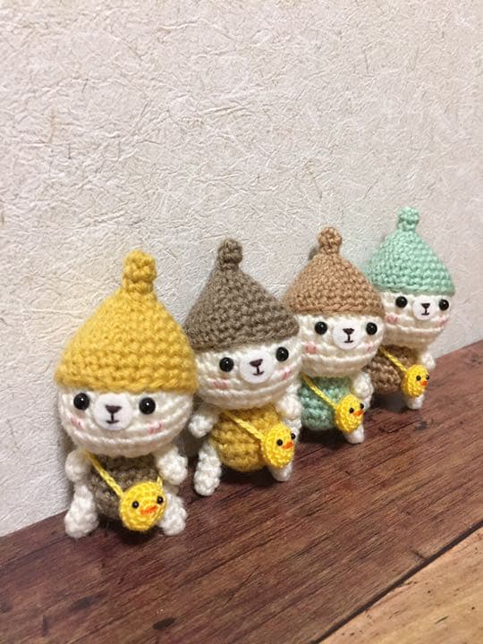 どんぐり帽子 くまお あみぐるみ