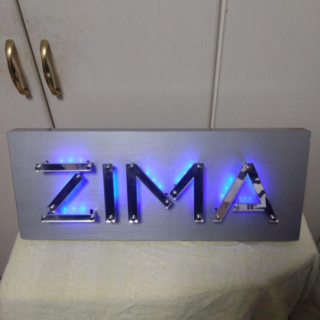 ZIMA LEDサインプレート 置き型　壁掛け両用　アダプター付き