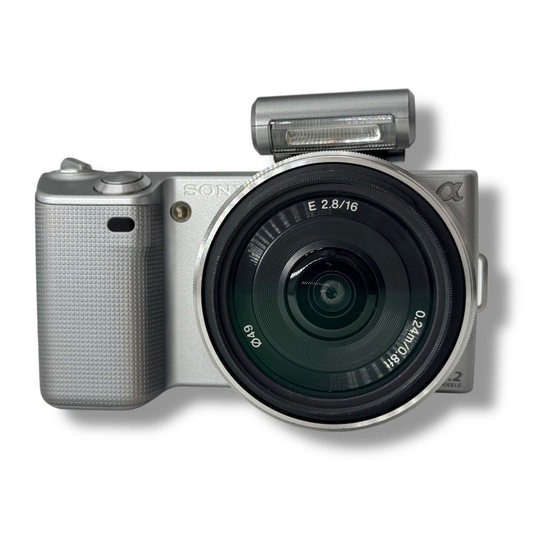 SONY ミラーレス一眼カメラ α NEX-5 ボディ 単焦点レンズ
