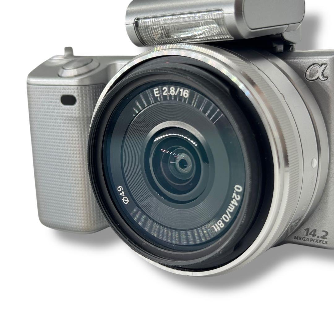SONY ミラーレス一眼カメラ α NEX-5 ボディ 単焦点レンズ