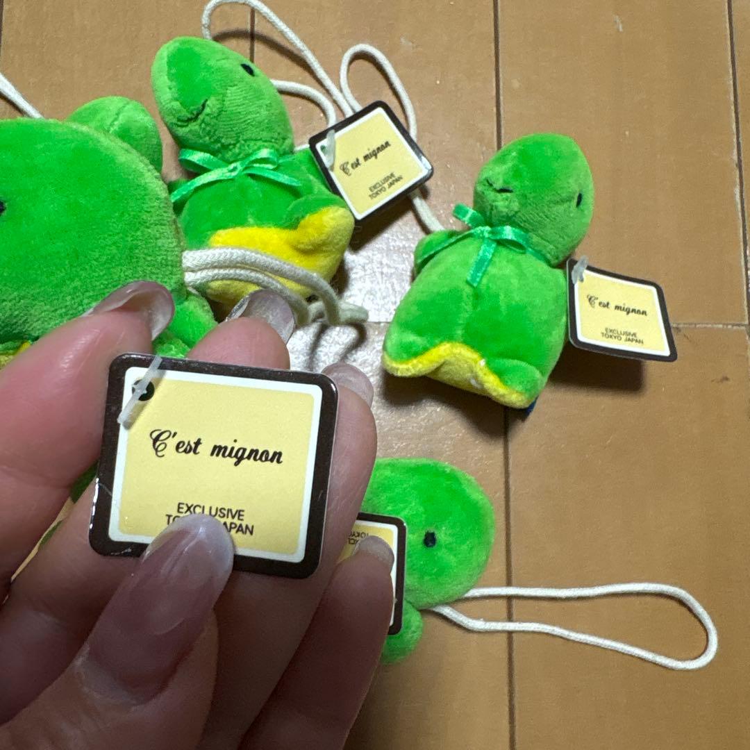 C'est mignon セ　ミニョンぬいぐるみ 5体セット 紐付きマスコット