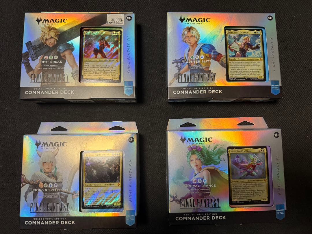 【2月末まで】新品未開封MTG FF統率者デッキ コレクター版 英語版 4種類