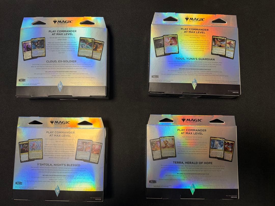 【2月末まで】新品未開封MTG FF統率者デッキ コレクター版 英語版 4種類