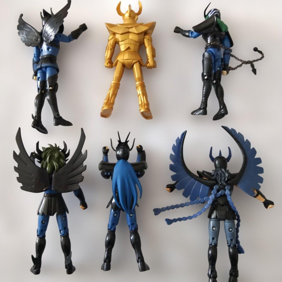 激レア❗️聖闘士聖矢 暗黒聖闘士 フィギュア 5体セット ゴールドクロス付き