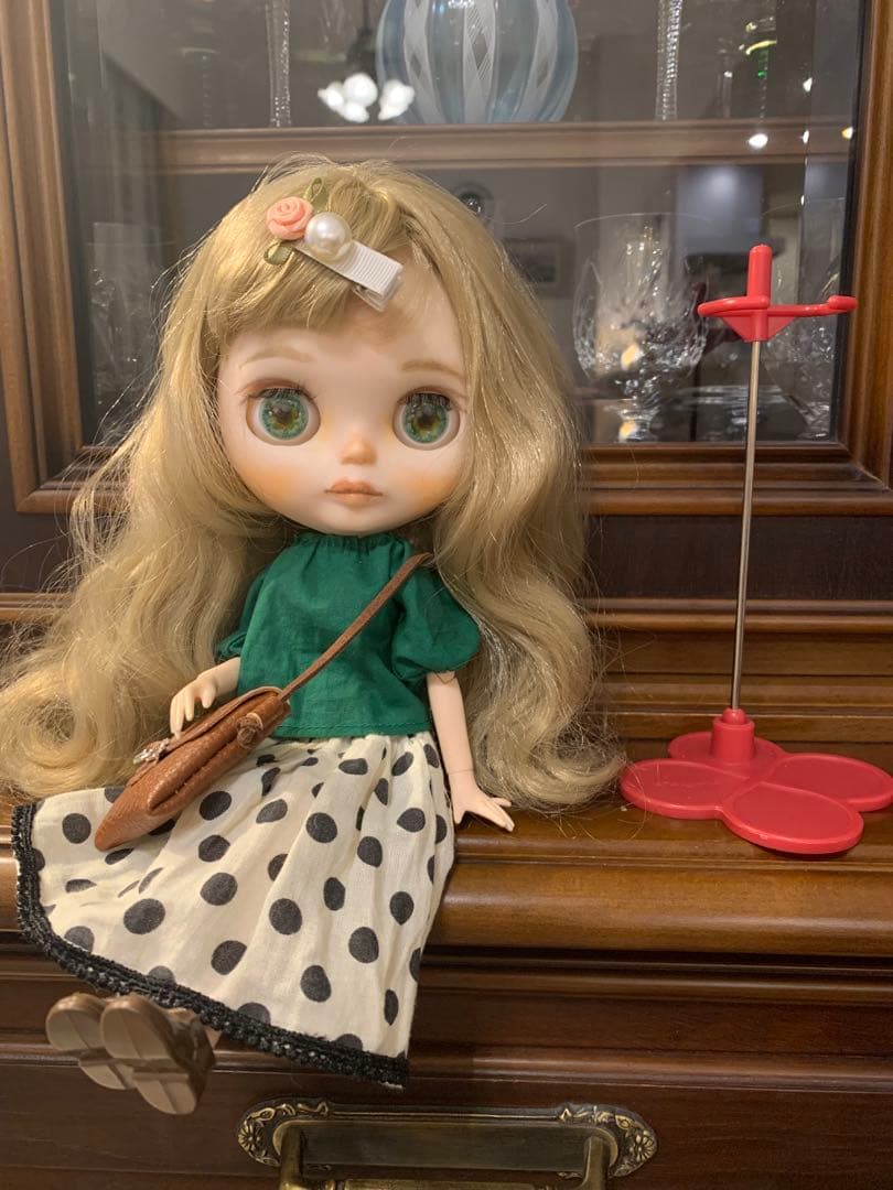 カスタム アイシードール アウトフィット スタンド 付き❤ 天然石使用❣