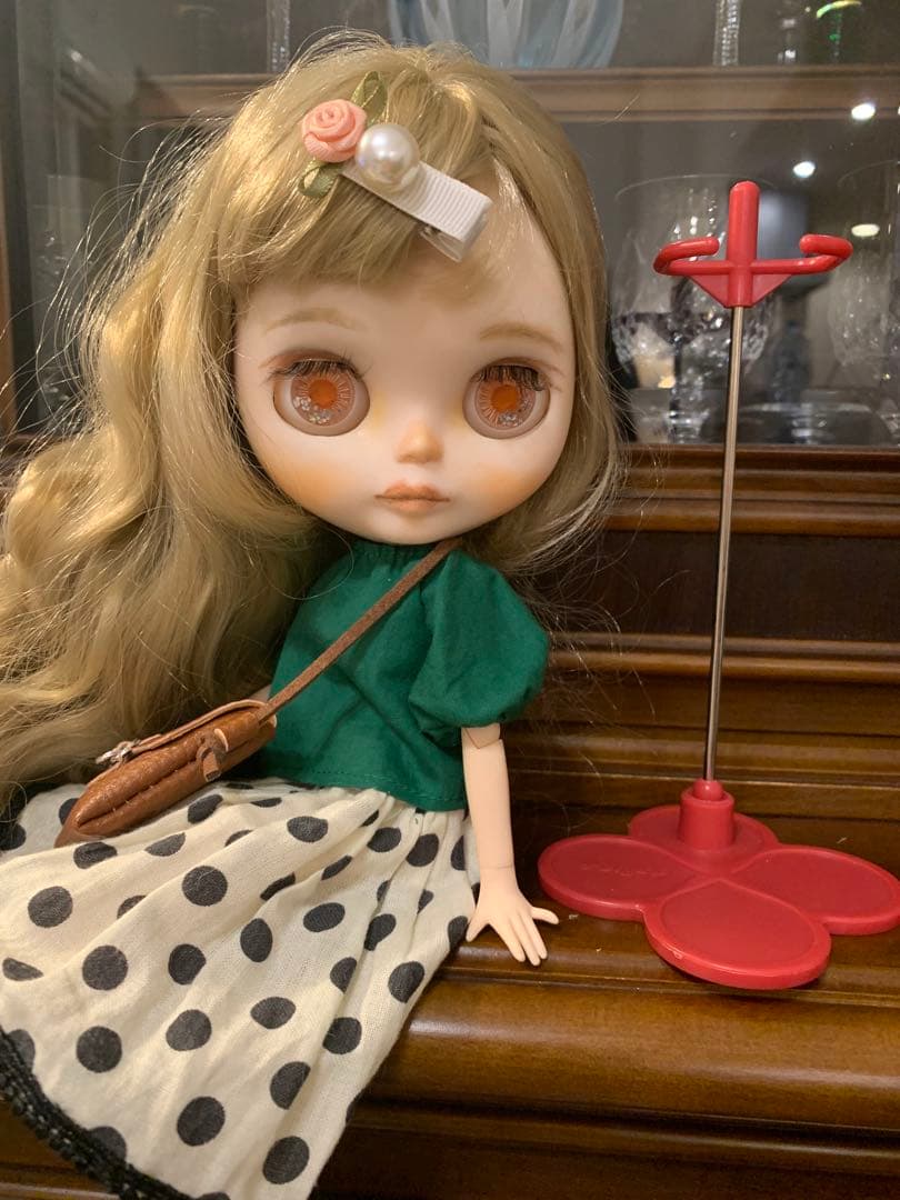 カスタム アイシードール アウトフィット スタンド 付き❤ 天然石使用❣