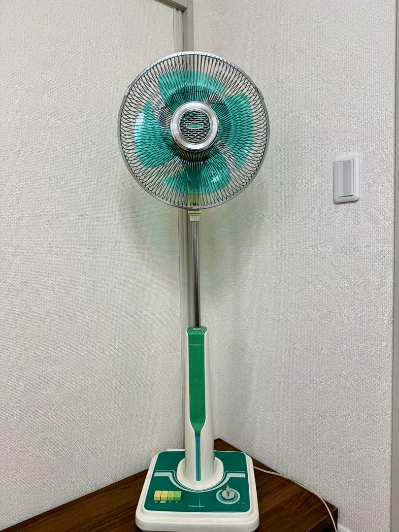 【レア】TOSHIBA F-343G リビング　扇風機　骨董品　昭和レトロ