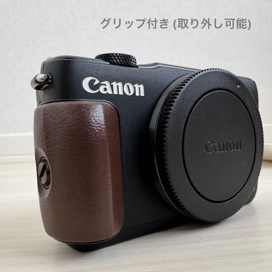 【美品】Canon EOS M10 ダブルレンズキット ブラック グリップ付き