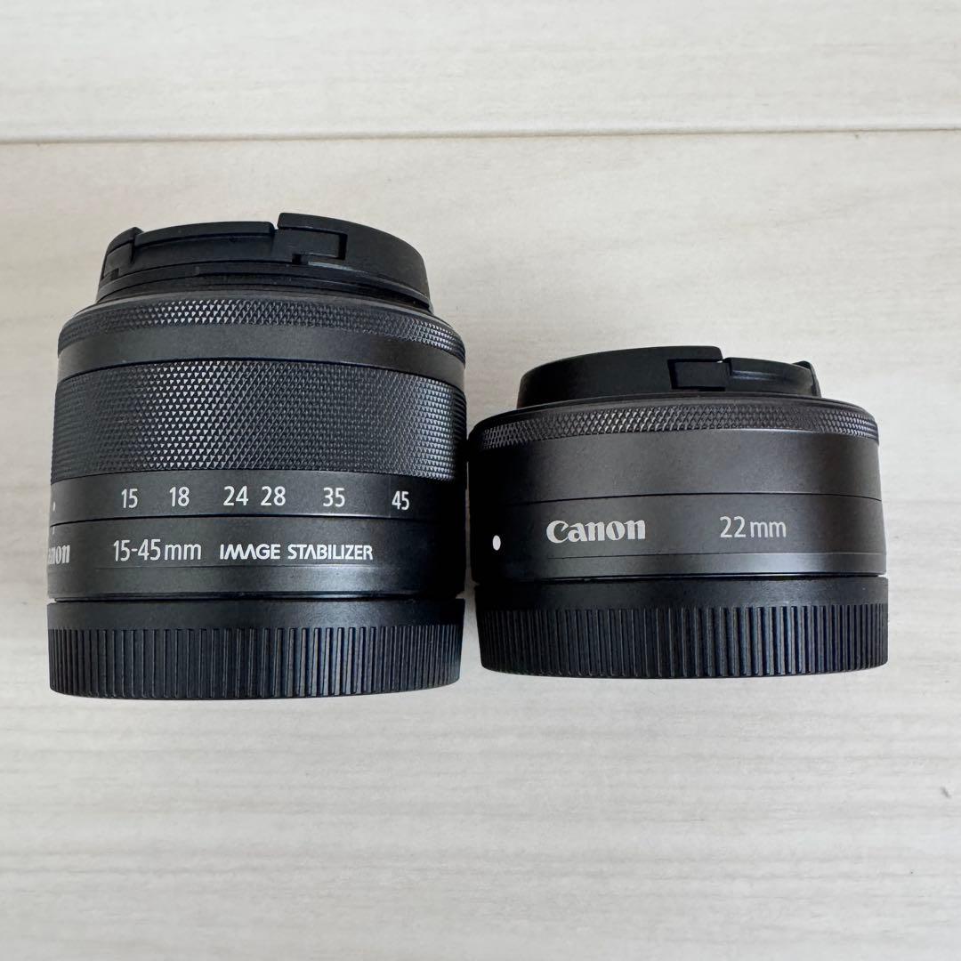 【美品】Canon EOS M10 ダブルレンズキット ブラック グリップ付き