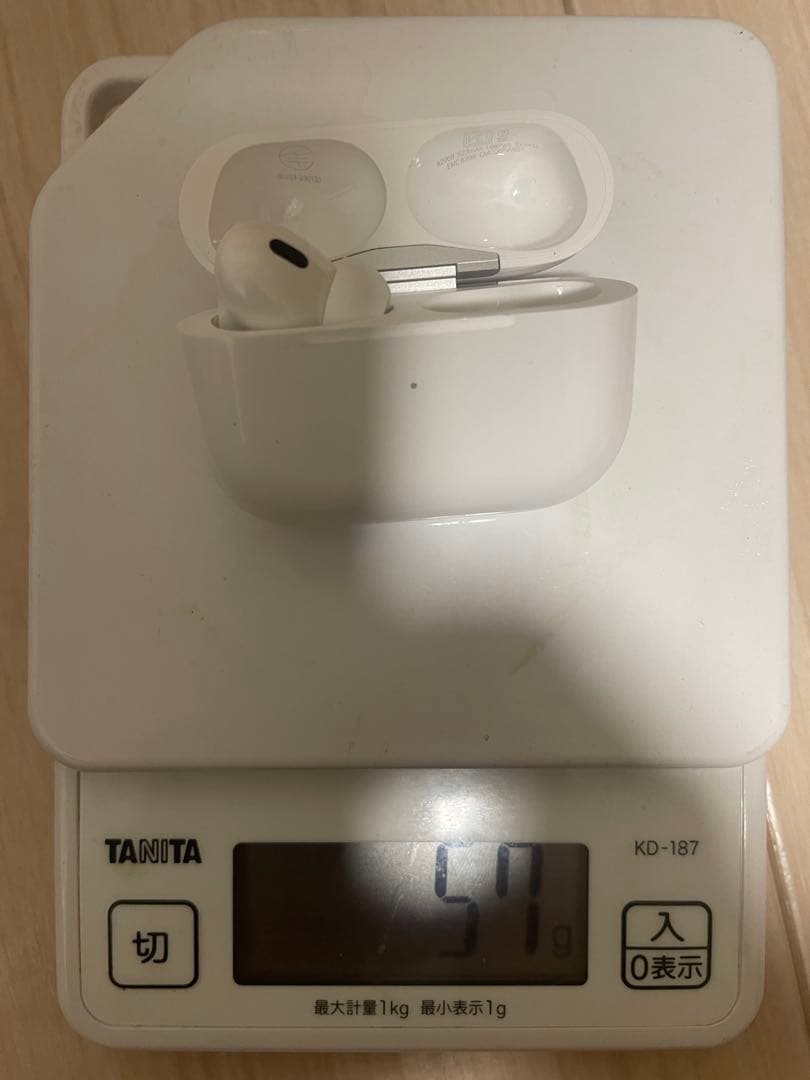 【左耳のみ】AirPods Pro2（USB-C）本体 ホワイト 充電ケース付き