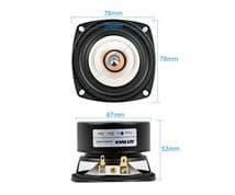 3インチ 78mm フルレンジスピーカー 2個 4Ω 定格15W 最大30W