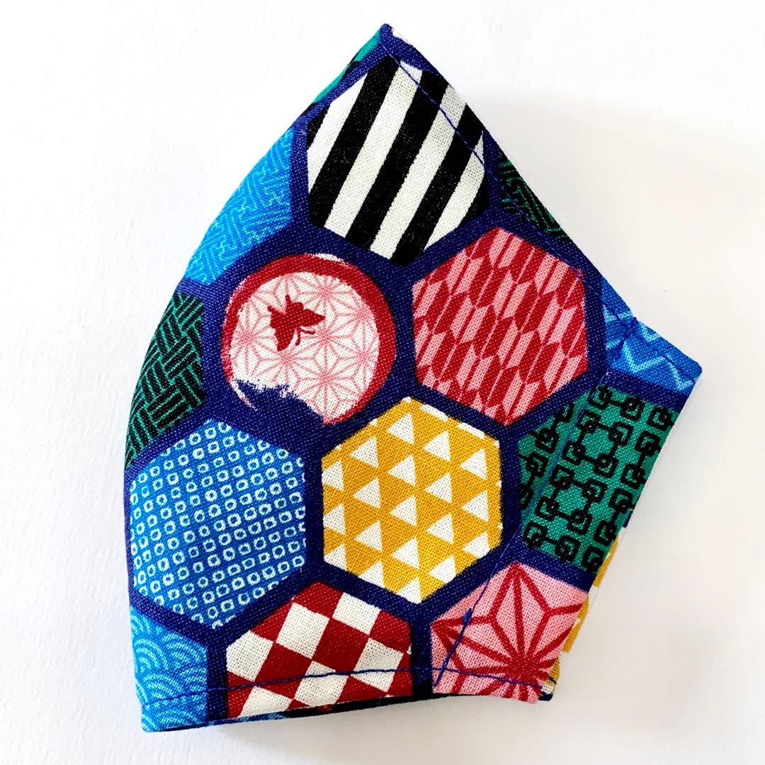 No.262 オーダーマスク　ハンドメイド　和柄　市松模様　麻の葉　おまとめ割