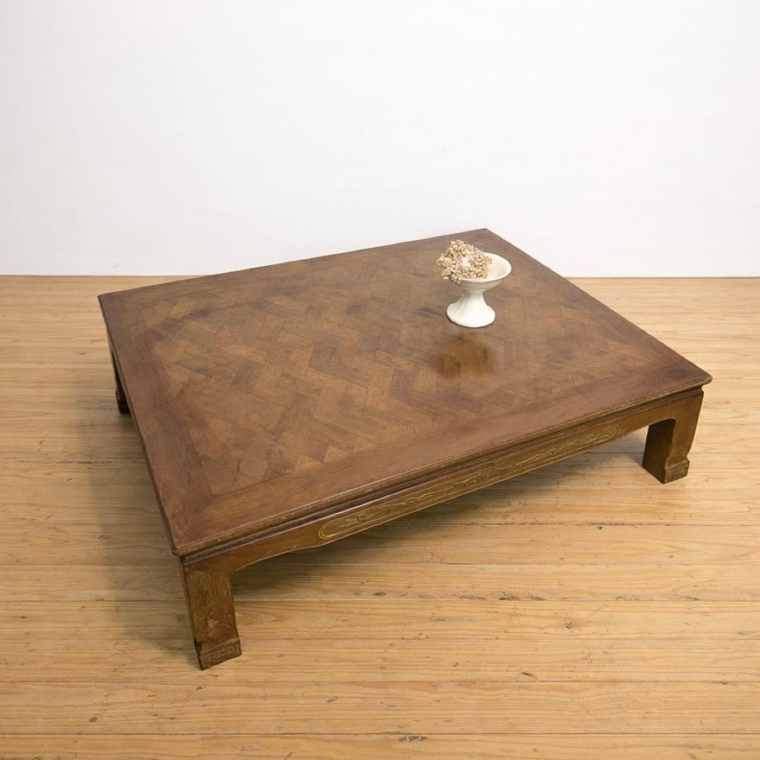 座卓　ちゃぶ台　木製　2A046　古道具　古家具　ビンテージ　アンティーク