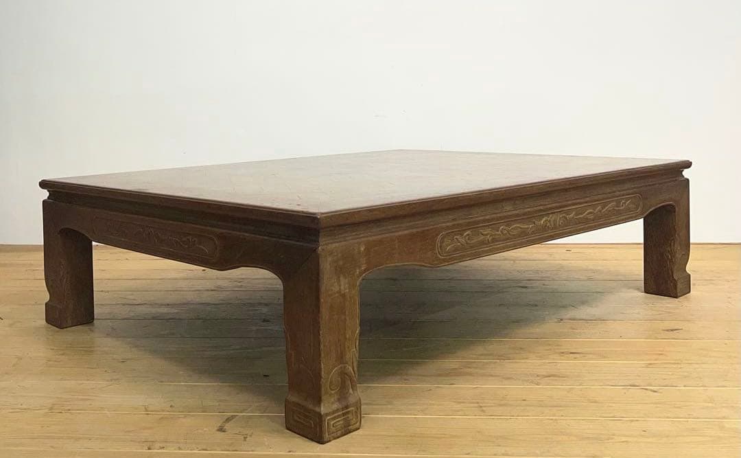 座卓　ちゃぶ台　木製　2A046　古道具　古家具　ビンテージ　アンティーク