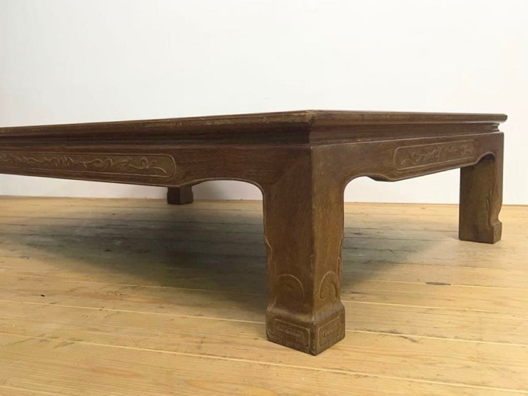 座卓　ちゃぶ台　木製　2A046　古道具　古家具　ビンテージ　アンティーク