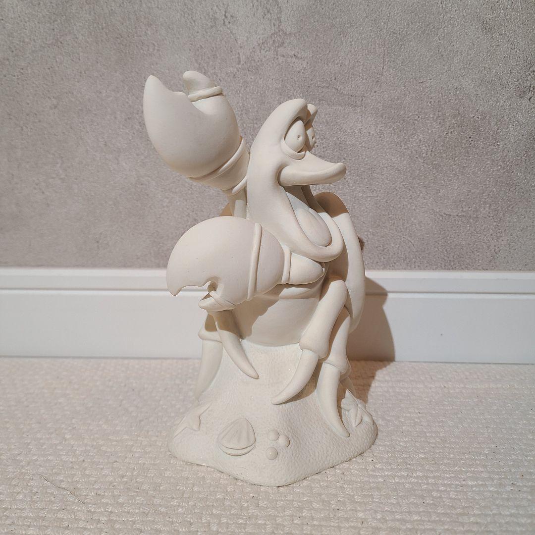 ディズニーランド　ガラスの靴　リトルマーメイド　セバスチャン　置物　白シリーズ