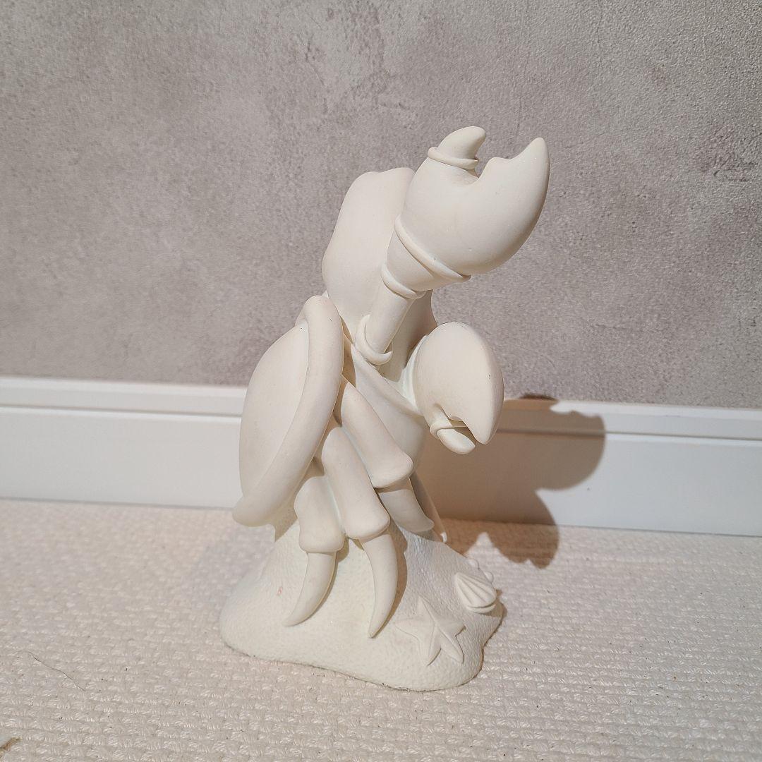 ディズニーランド　ガラスの靴　リトルマーメイド　セバスチャン　置物　白シリーズ