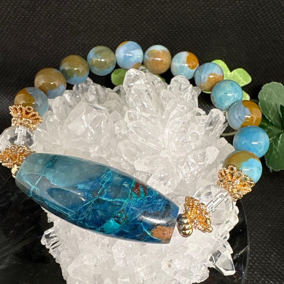 ＊イチゴchan様お取置き3/1＊クリソコラシリカ　天珠　瑪瑙　アゲート