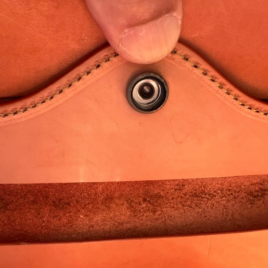 手彫りレザー 長財布 付き