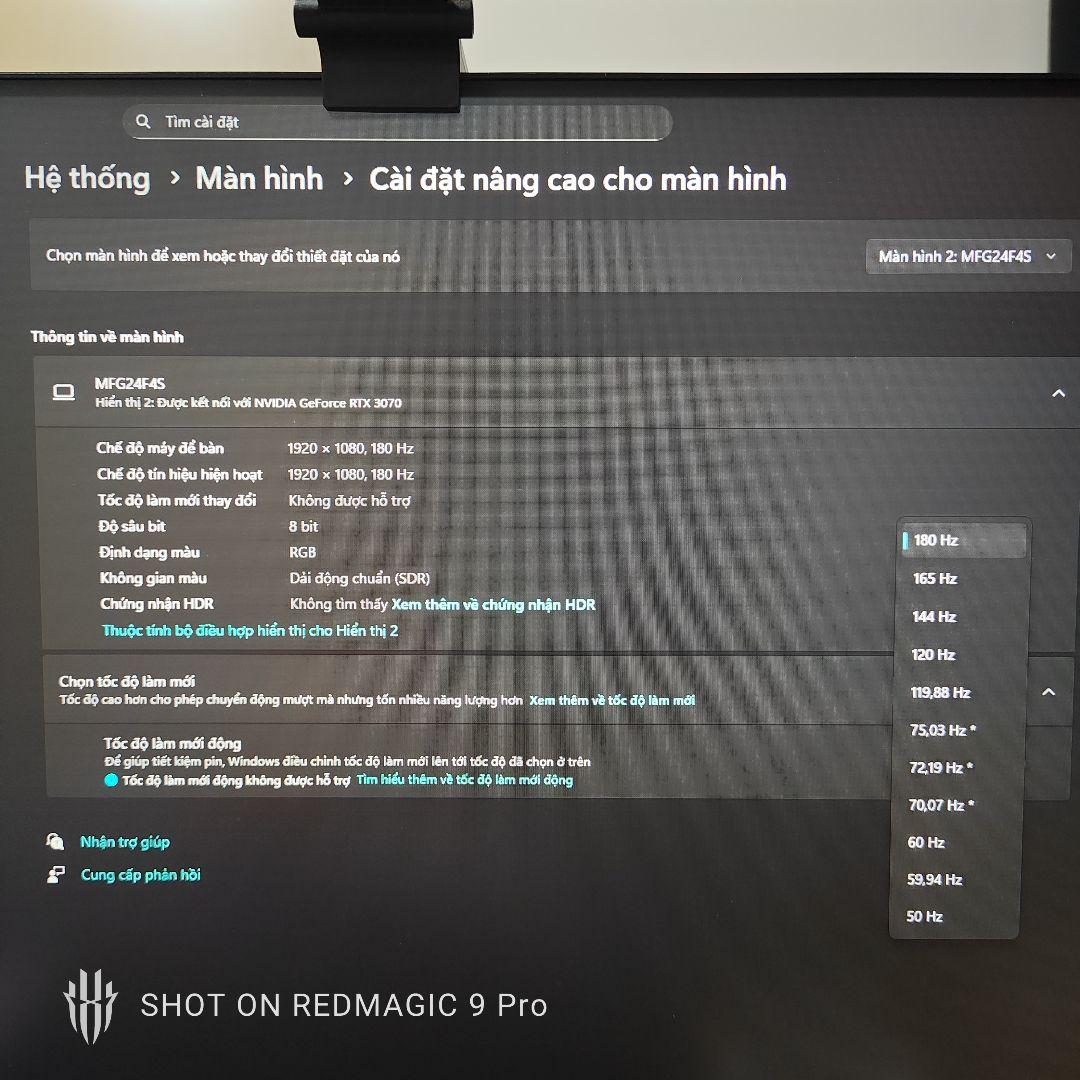 MINIFIRE MFG24F5 24インチ ゲーミングモニター 180Hz