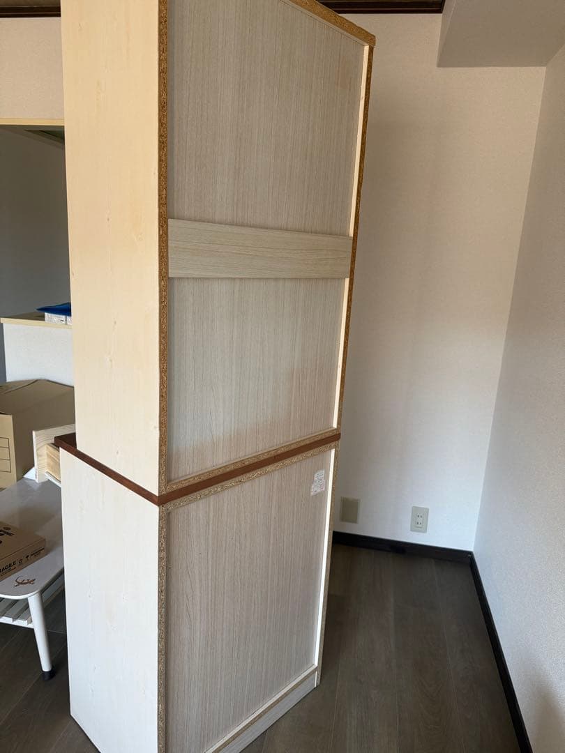 ⭐︎ニトリ おしゃれな食器棚 幅60cm 引取り限定／上下分割／シミ2か所あり