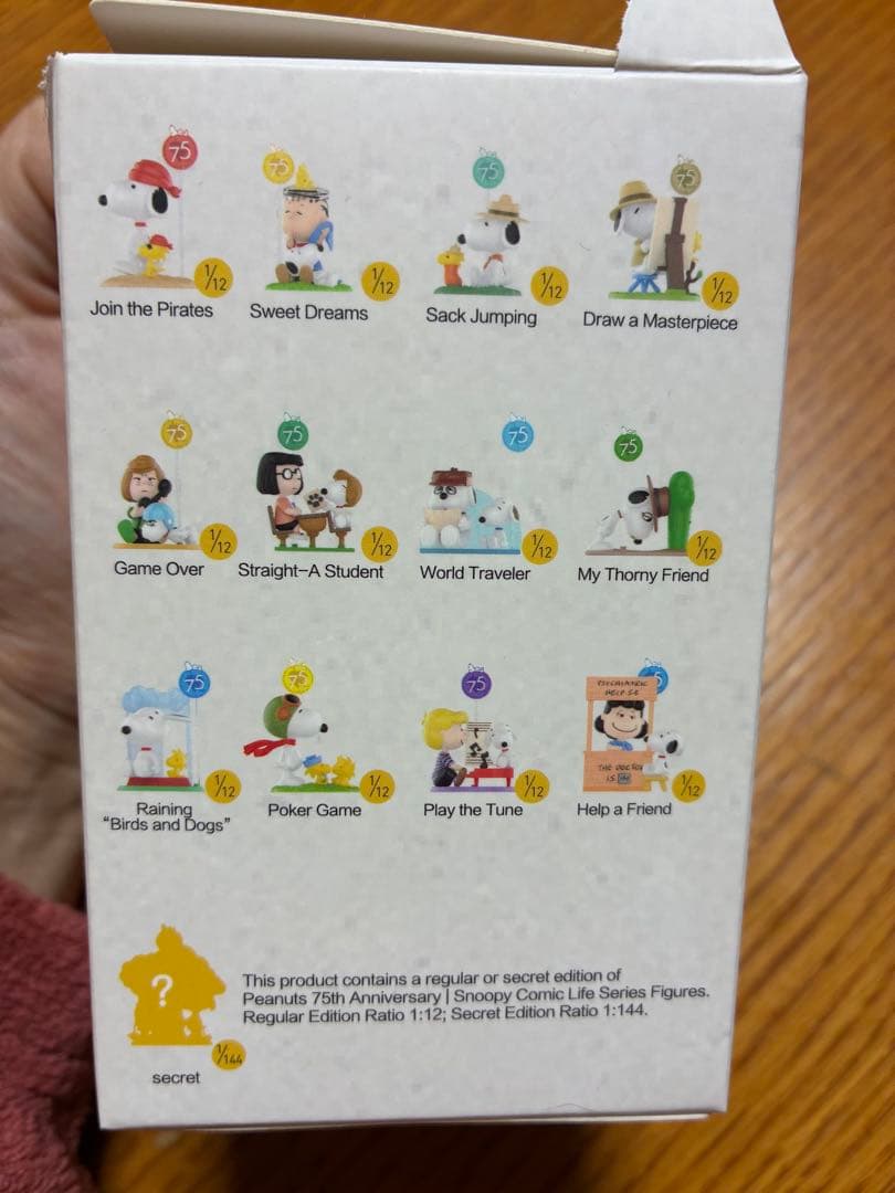 スヌーピー 75周年記念 フィギュアセット　ポップマート