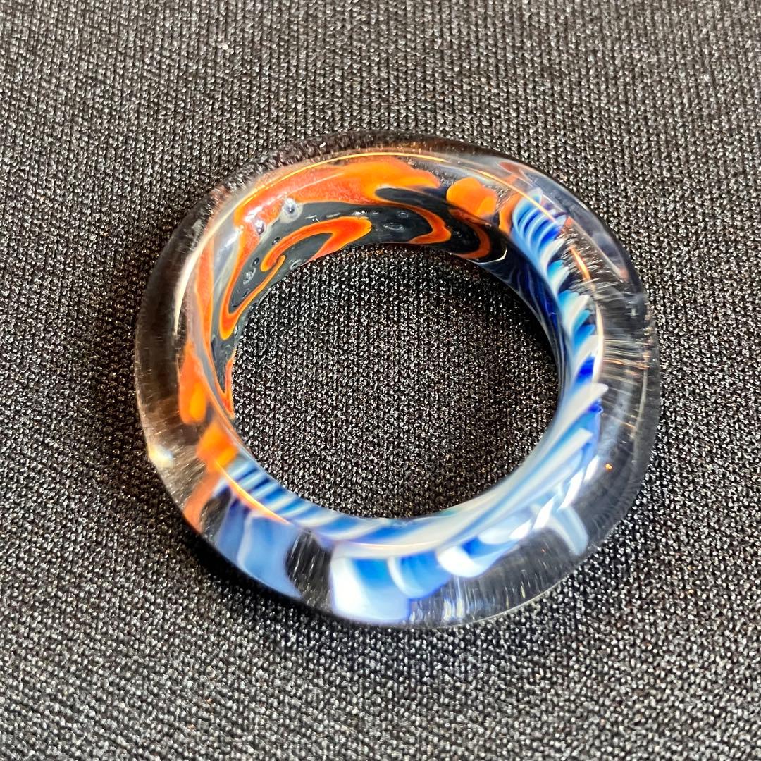 Xodas リング 指輪 ボロシリケイトガラス Fire-Ice