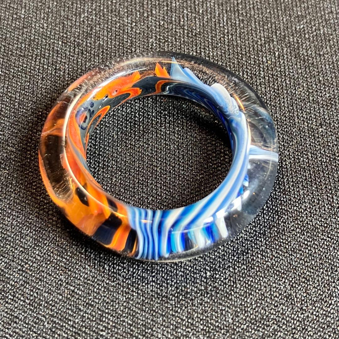 Xodas リング 指輪 ボロシリケイトガラス Fire-Ice