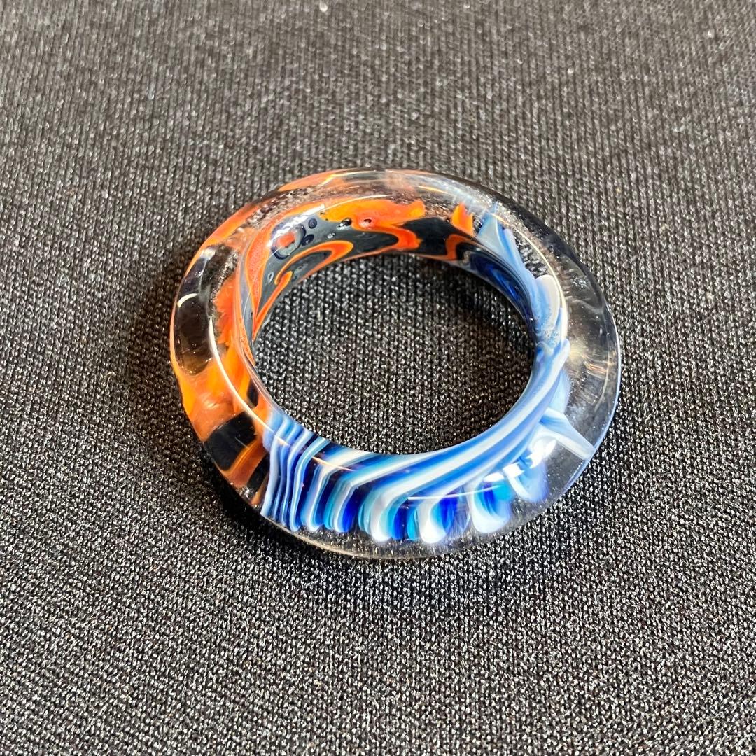 Xodas リング 指輪 ボロシリケイトガラス Fire-Ice