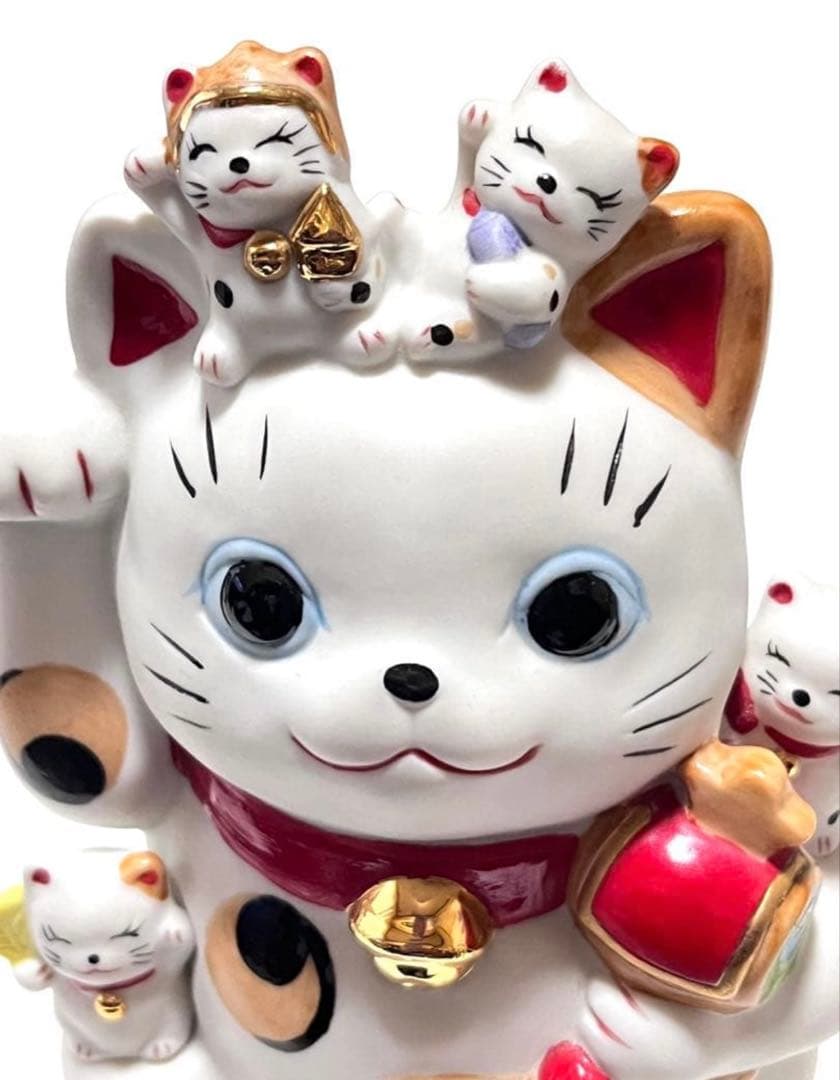 三毛猫　招き猫　七福神　置物　インテリア　縁起物