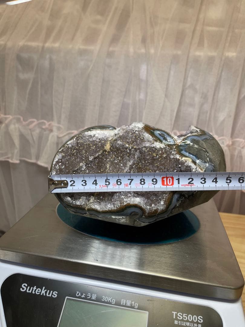 セール^_^ 天然石　原石　レッド系　アメジストクラスター 重さ2700g
