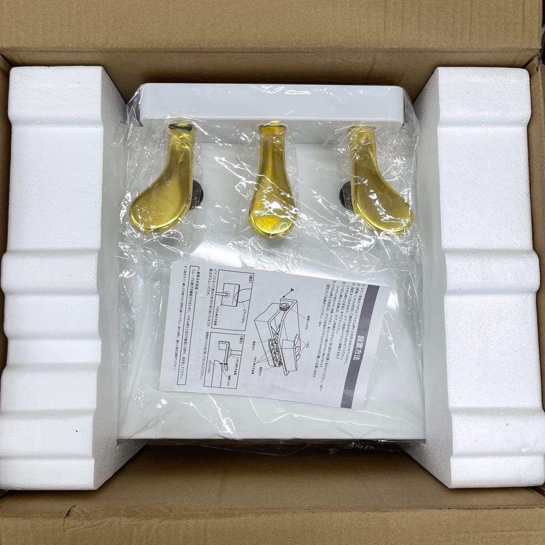 ◆新品未使用◆ピアノ 補助ペダル 3本 フットペダル ホワイト 白