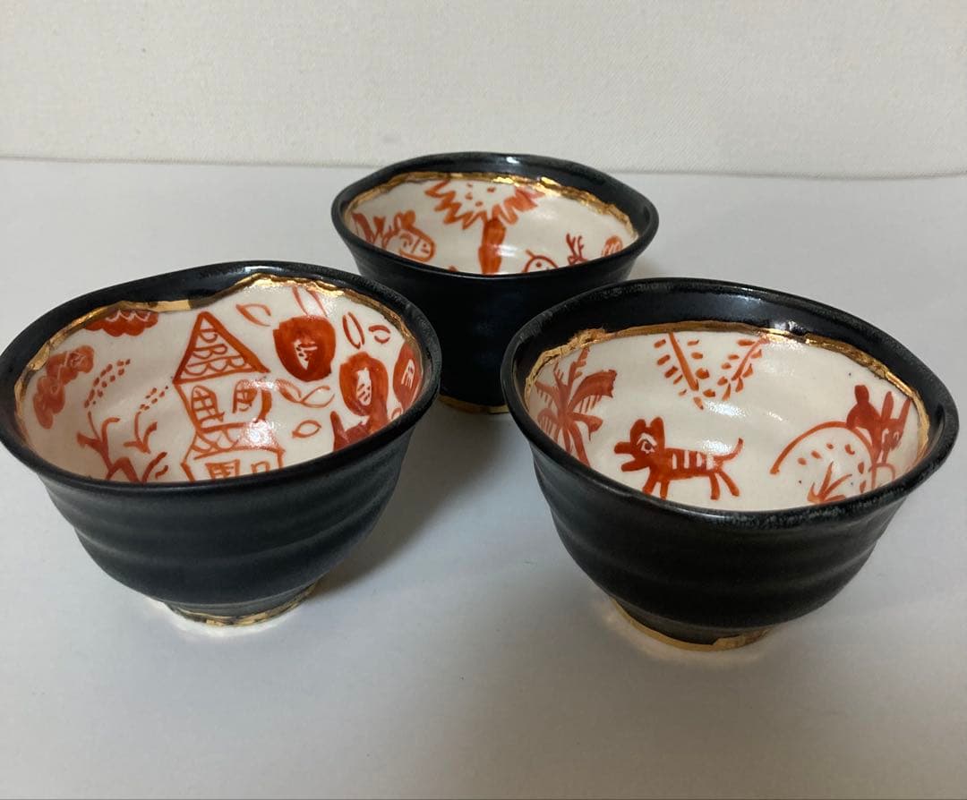 有賀正季　皿(1枚)と小鉢？(3点)