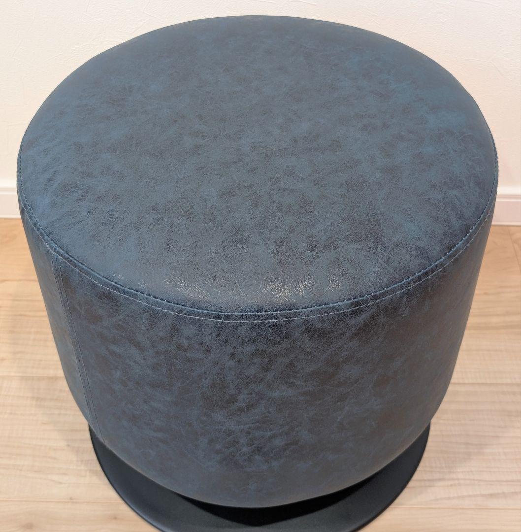 東谷 ローテ 回転スツール チェア 人気 PC-505 ネイビー オットマン