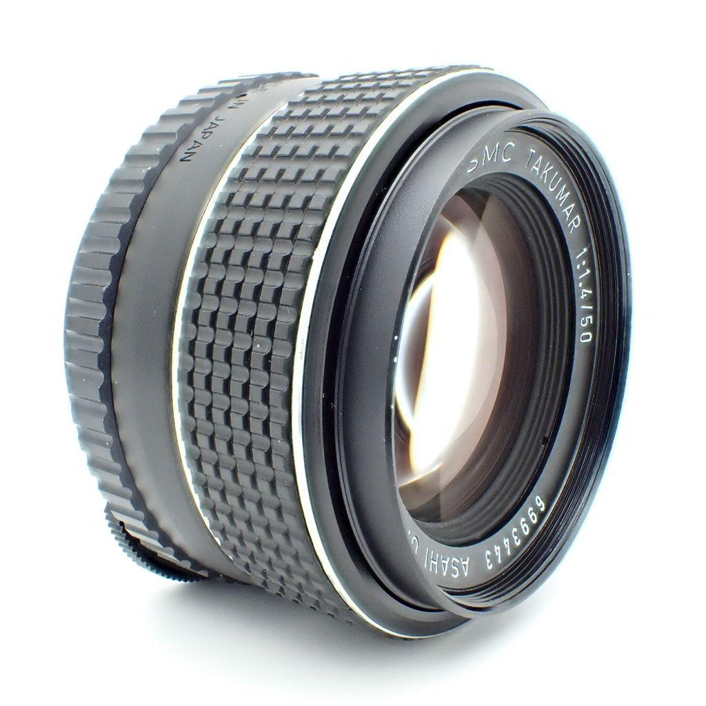 【美品】PENTAX SMC TAKUMAR 50mm f1.4 純正付属品付き