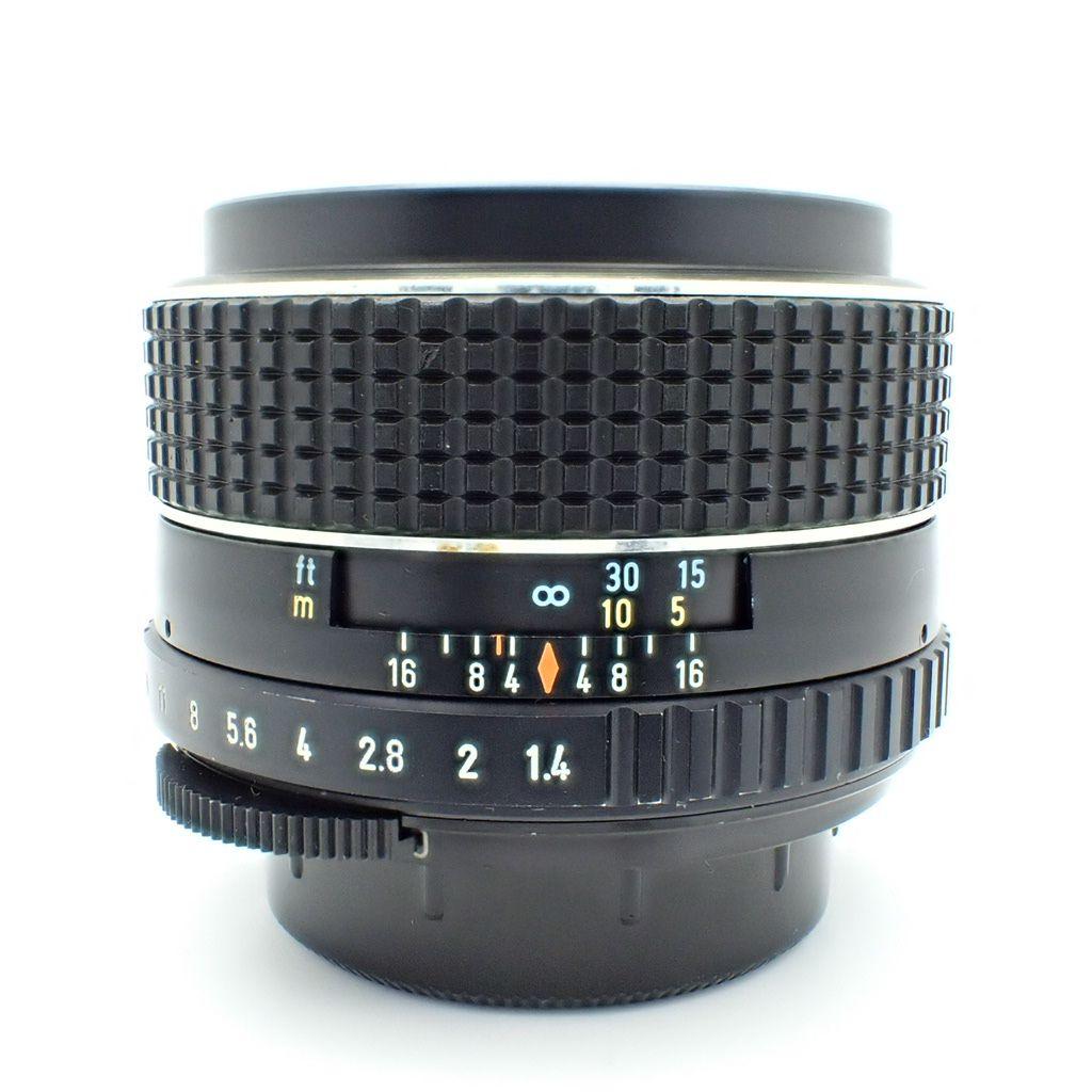 【美品】PENTAX SMC TAKUMAR 50mm f1.4 純正付属品付き
