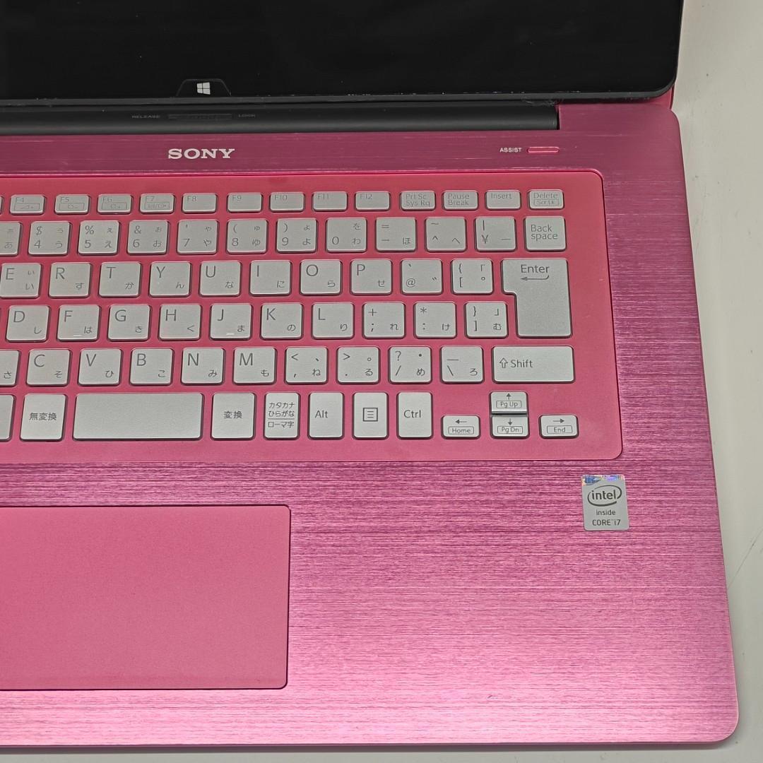 【VAIO】高速i7 SSD500GB 16GB ピンク タッチパネルノートPC